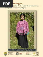 Guía Metodológica para La Enseñanza de Las Asignaturas en Escuelas Multigrado en Educación Indígena