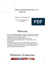 Cystic Neoplasm and Endocrine Tumors of Pancreas: Presenter: Dr. Fuzail Ahmad Guide: Dr. Ravishankar N. Dr. Benak S
