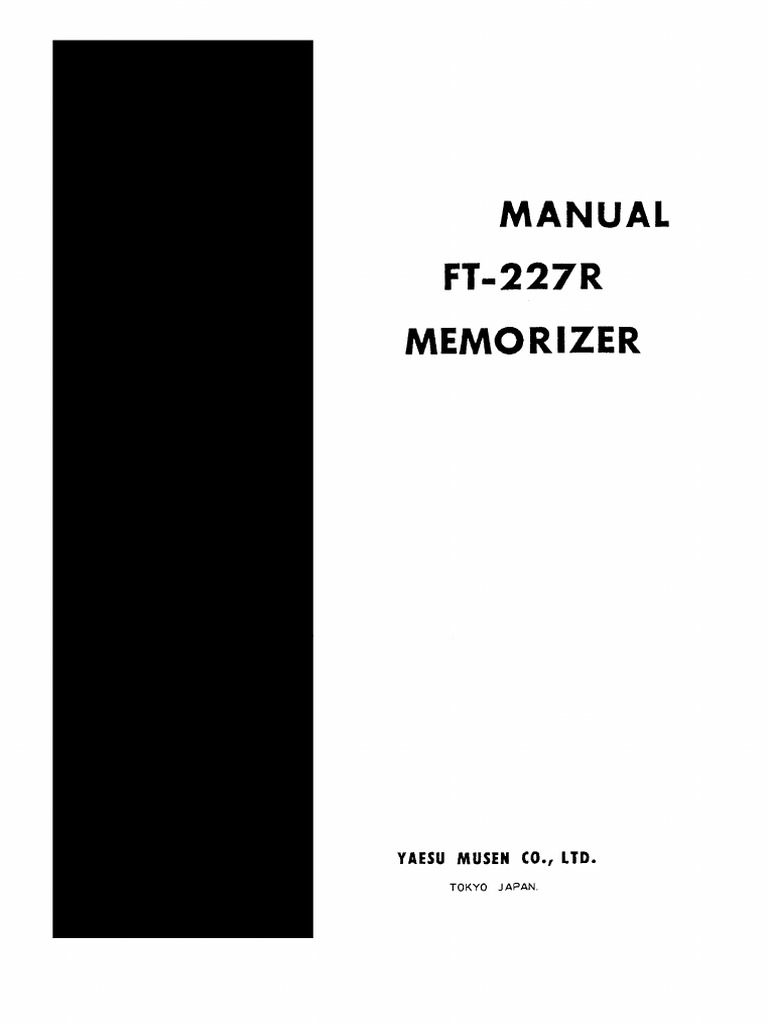 Ft227r Manual | PDF