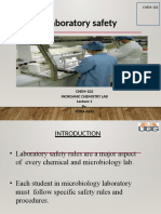 Laboratory Safety: CHEM-102 Inorganic Chemistry Lab Lecture-1 by Atika Abid