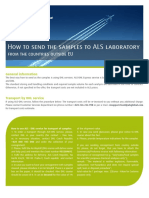 How To Send The Samples To Als Laboratory Out Eu