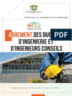 Liste Des Ingenieurs Conseils Et Des Bureaux de Controle Agrees Mclu