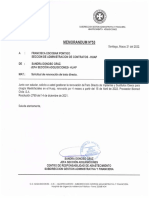 Información memórandum N° 53