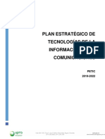 Plan Estratégico de Tecnologías de La Información y Las Comunicaciones - PETI 2022