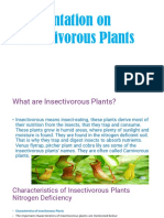 On Insectivorous Plants