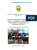 MP Alto Amazonas Documento Pme 2018-2022