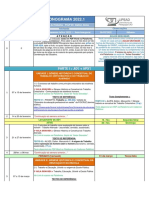 Cronograma de Educação e Trabalho - 2022.1