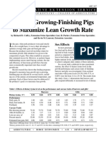 Feeding Growing-Finishing Pigs To Maximize Lean Growth Rate: Coo Per Ati Ve Ex Tension Service