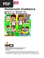 Homeroom Guidance: Me For My Community