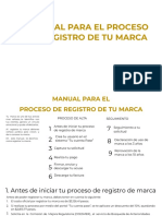 Manual para El Proceso de Registro de Tu Marca