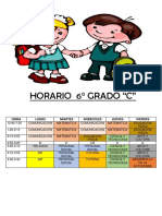 Horario 6 Grado C