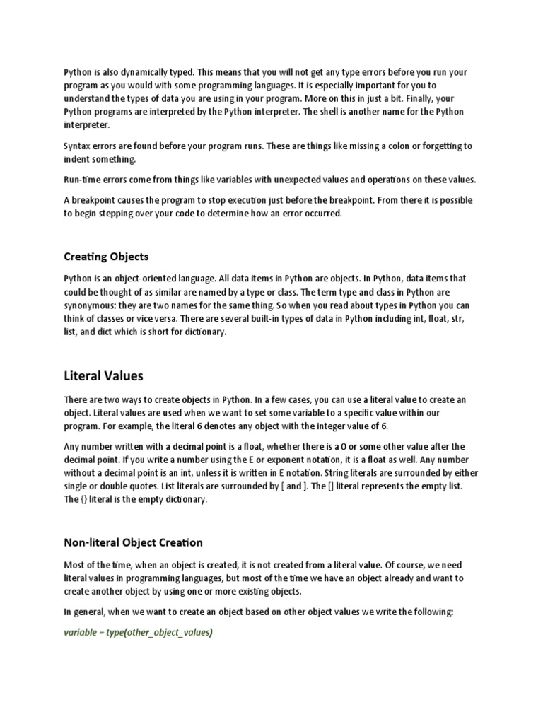 Python Is Also Dynamically Typed | PDF