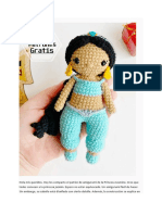 Princesa Jazmin Amigurumi PDF Patron Gratis