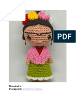 Frida Kahlo PDF Amigurumi Patron Gratis