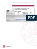 Proyecto/Guía Docente de La Asignatura