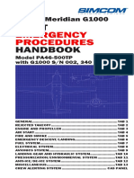 SIMCOM - Piper Meridian G1000 - Piper Meridian G1000 Emerg Proc Handbook - Rev 0
