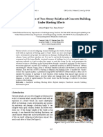 Structural Response of Two-Storey Reinforced Concrete Building Under Blasting Effects