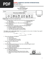 G8 Science Term 1 Summative Assessment