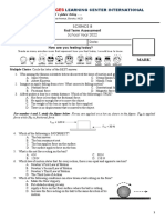 G8 Science Term 1 Summative Assessment