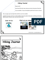 Hiking Journal: Cover Art By: Check Out Our Science Products