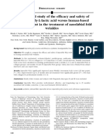 A Randomized Study of The Efficacy and Safety of Injectable Poly-L-lactic Acid Versus Human-Based Collagen Implant in The Treatment of Nasolabial Fold Wrinkles - Narins, 2010