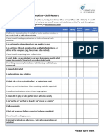 DSM-5 Adult ADHD Checklist - Self-Report: January 2021