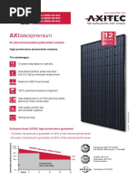 550W Solar Panel Technical Datasheet | PDF | Solar Panel | Solar Power