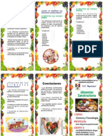 Triptico de Los Alimentos Constructores