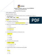 2do Parcial Fisica General II Version A