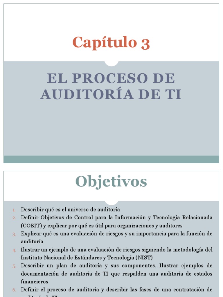 Proceso de Auditoría de TI: Guía Completa | PDF | Cobit | Auditoría
