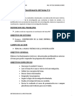 Elaboración del marco teórico y respuestas al cuestionario del tema #6