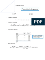 Cálculos y Tablas de Datos