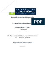 2.1. Mapa Conceptual "Analizar y Explicar Los Lineamientos para La Planeación Educativa.".