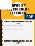 Capacity Requirement Planning