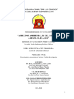 Identificación de los Aspectos Ambientales Significativos del Mercado Arenales de Ica, 2020