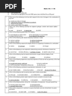 Section - I: Objective Type: Marks: 50 X 1 50