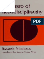 Nicolescu, Basarab - Manifesto of Transdisciplinarity