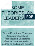 Some Theories On Leadership