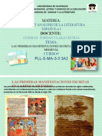 Vera Lopez Francisco Augusto - Las Primeras Manifestaciones Escritas en La Epoca Medieval