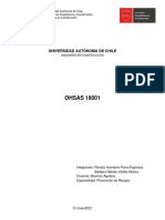 Implementación OHSAS 18001 U. Autónoma Chile Ingeniería Construcción