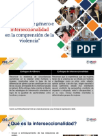 Enfoque de género e interseccionalidad en la violencia