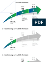 3-Step Growing Arrow Slide Template