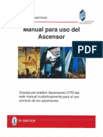 Manual de Uso Del Ascensor