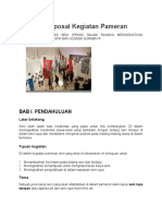 Contoh Proposal Kegiatan Pameran