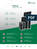 Sunpal Mono 10W 140W Solar Module