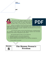 The Human Person's Freedom: Target