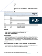 Packet Tracer - Implementando Um Esquema de Endereçamento IPv6 Com Sub-Redes