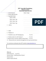 JET Membership Registration Form