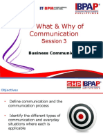 The What & Why of Communication: Session 3