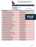 Dirección de Administración Escolar Listado de Alumnos Por Grupo Dirección de Administración Escolar Listado de Alumnos Por Grupo